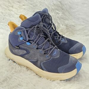 Men's Athletic Shoes - Blue and Yellow